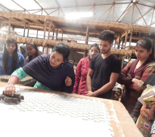 Fashion design student industry visit