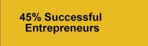 45% Successful Entrepreneurs